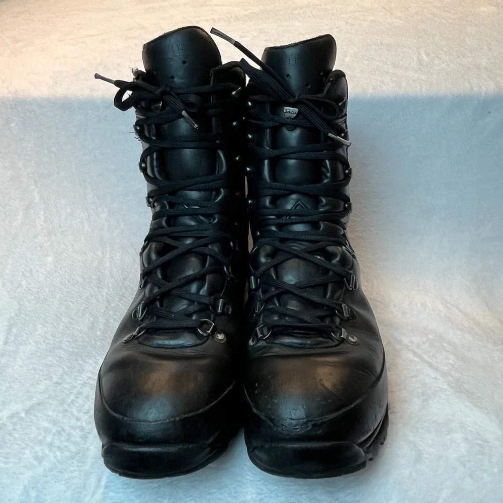 LOWA Combat Boot GTX Gore-Tex Mens US 12 Black Leather Tactical Military Vibram - Picture 1 of 9
